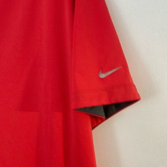 Nike polo mens dri fit red golf polo xlarge - Picture 4 of 5